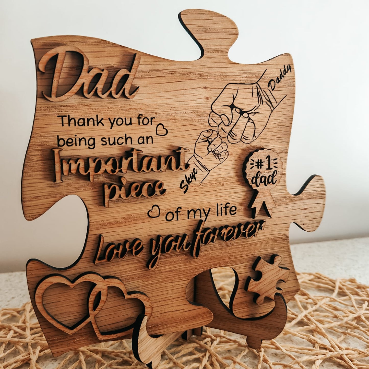 Family Bond Fist Pump Plaque