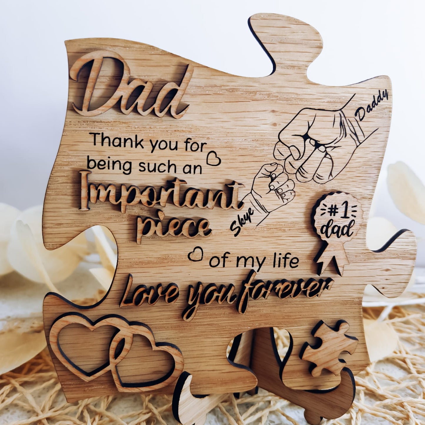 Family Bond Fist Pump Plaque