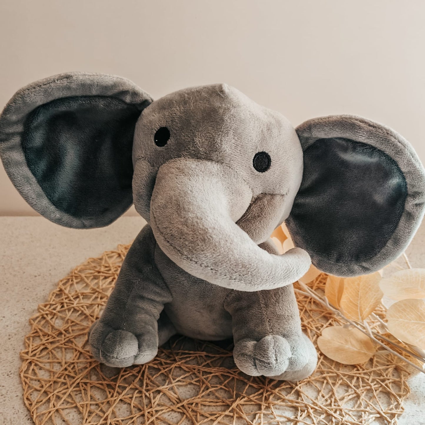 Birth Stat Announcement - Plush Elephant