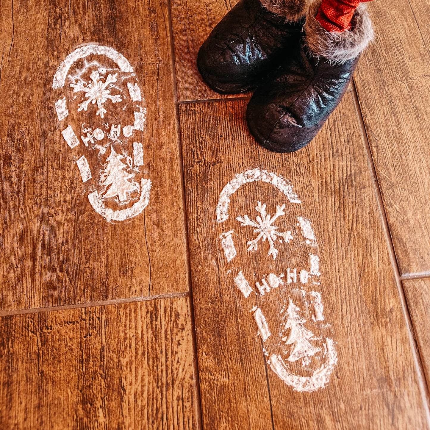 Christmas "Santa" Boot Print Template