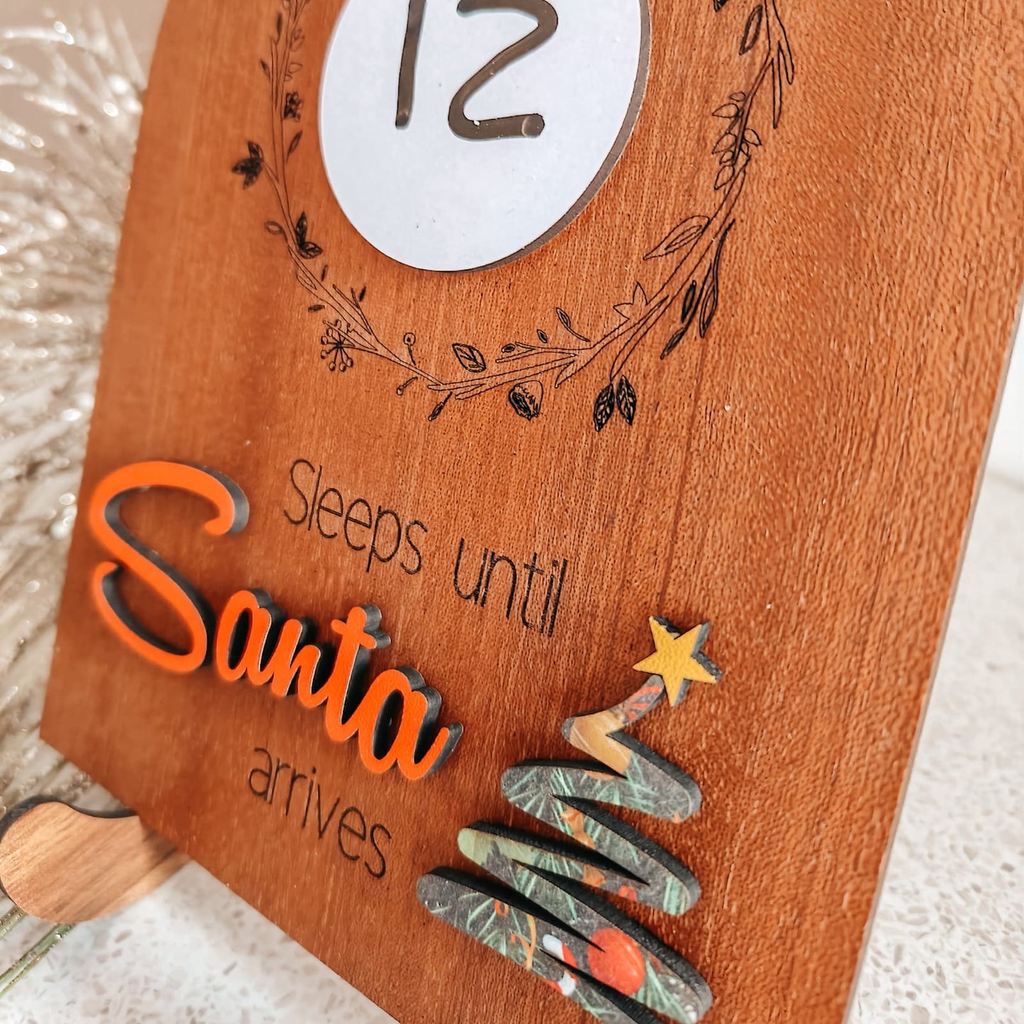 Christmas Countdown Plaque