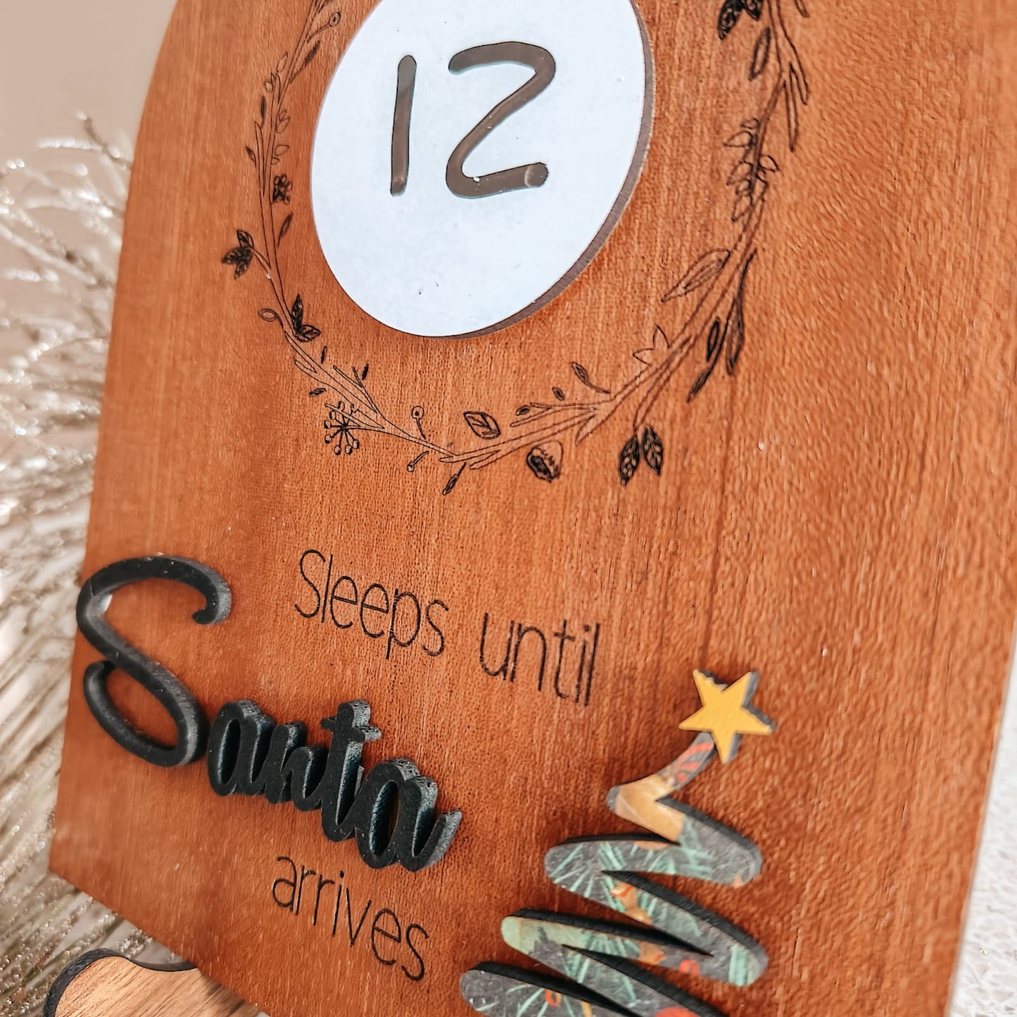 Christmas Countdown Plaque