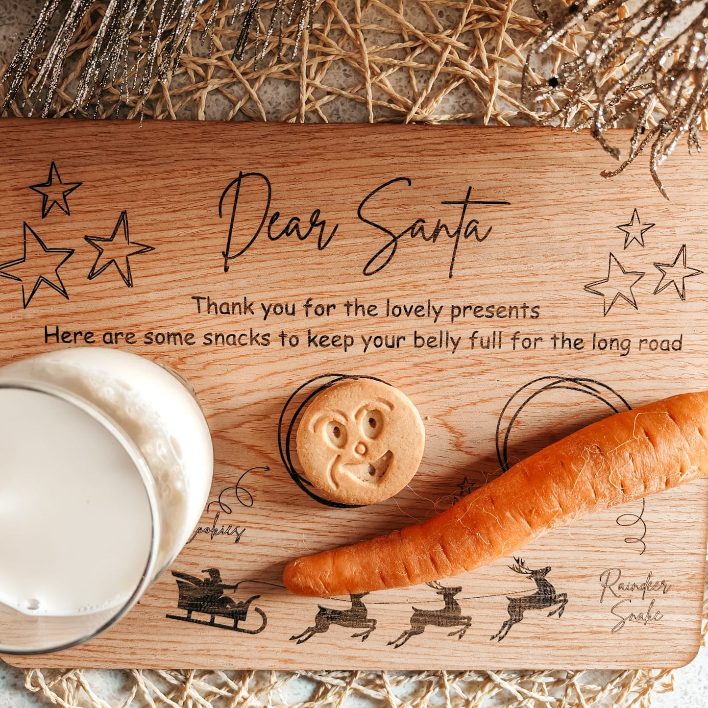 Christmas Santa Snack Board