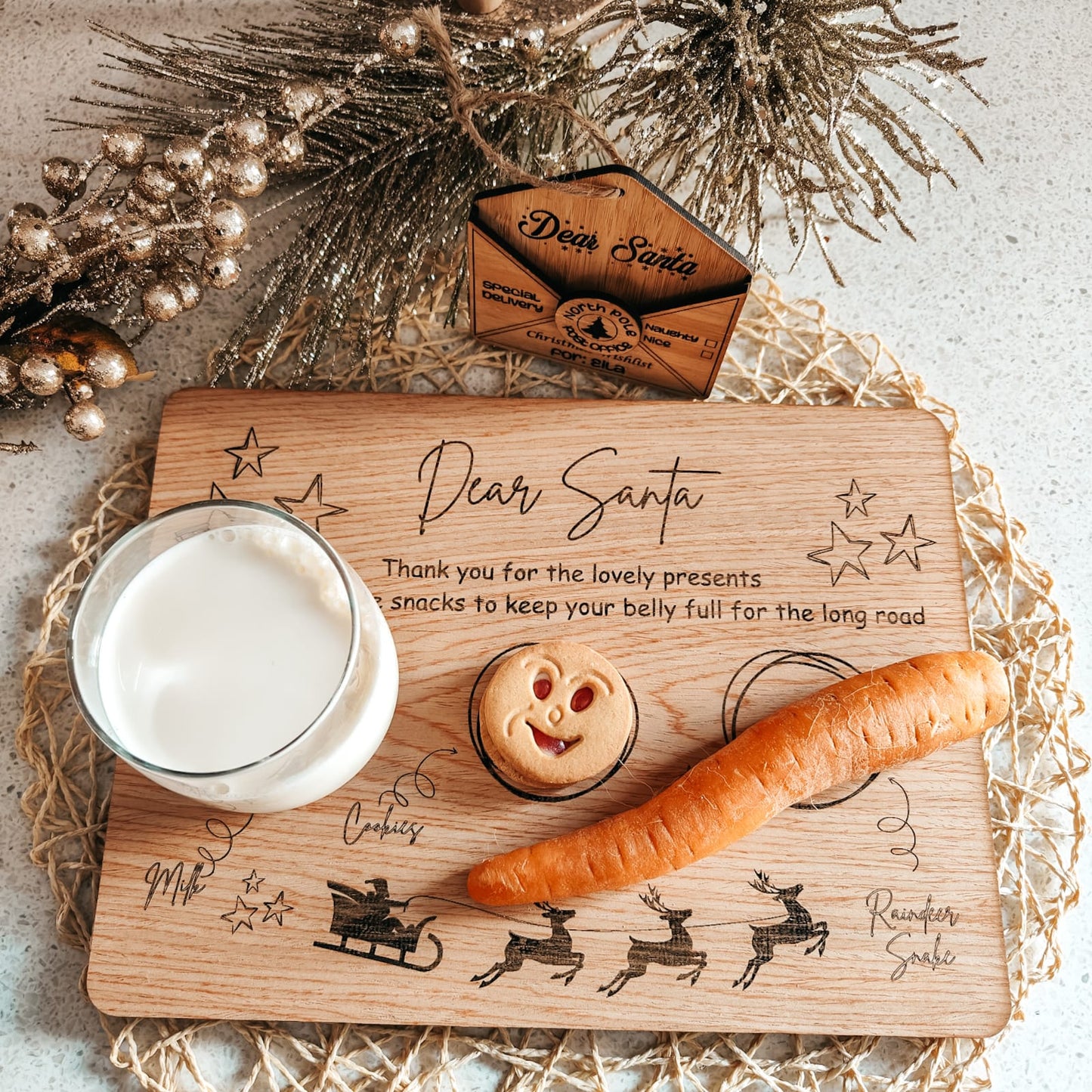 Christmas Santa Snack Board