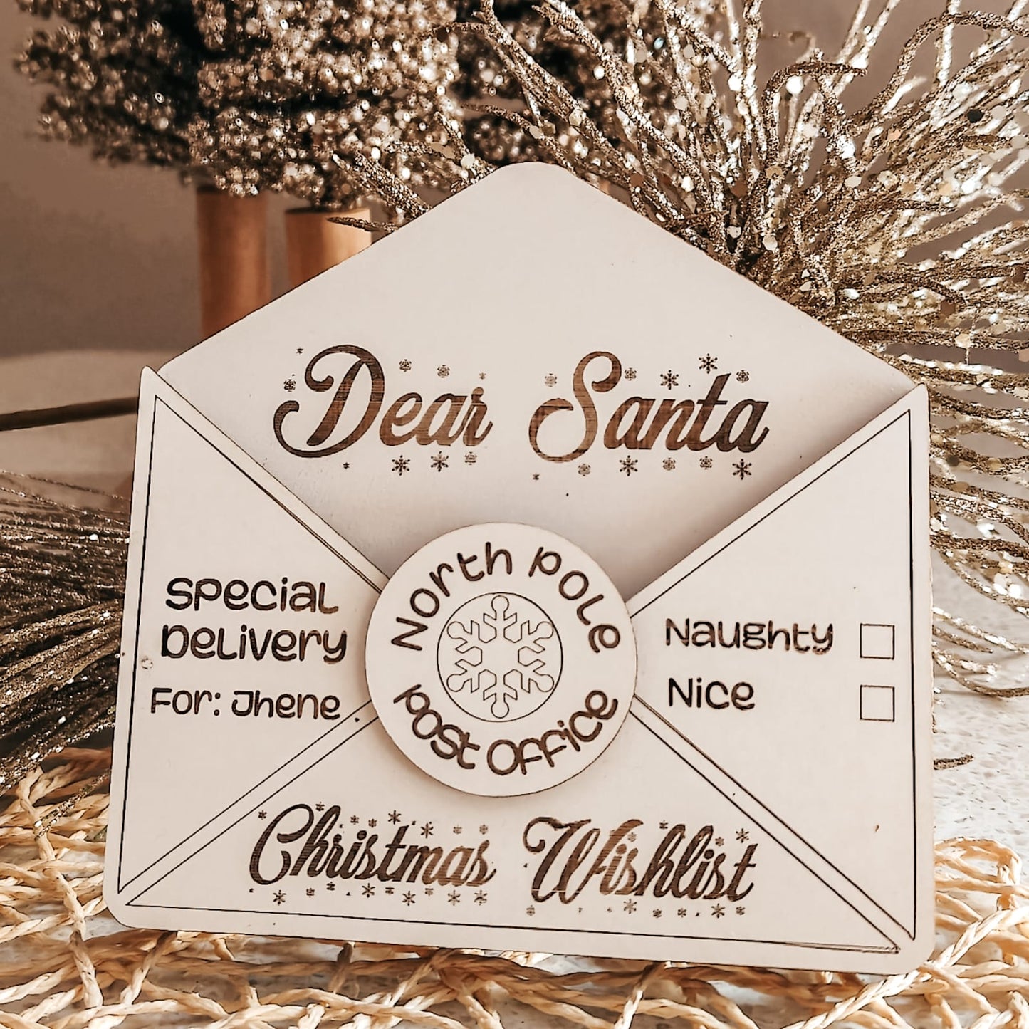 Christmas Tree Ornament - Letter to Santa