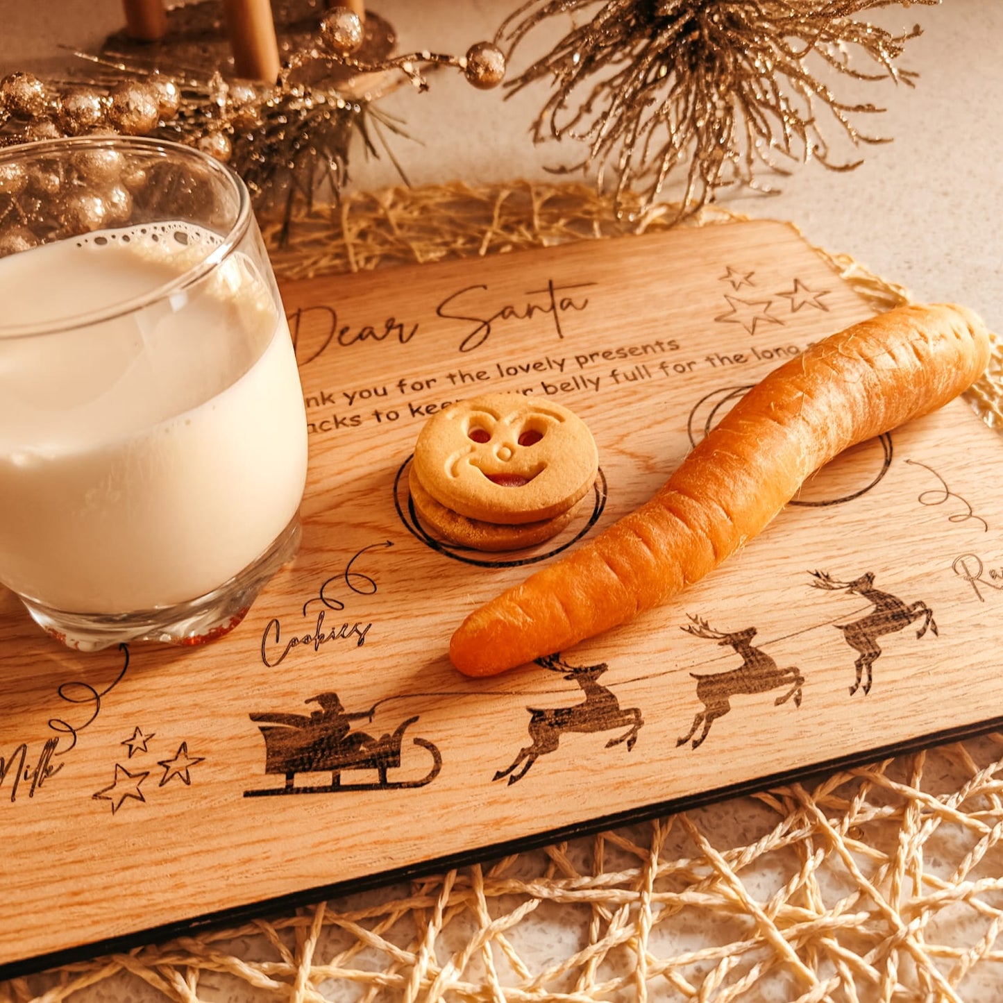 Christmas Santa Snack Board