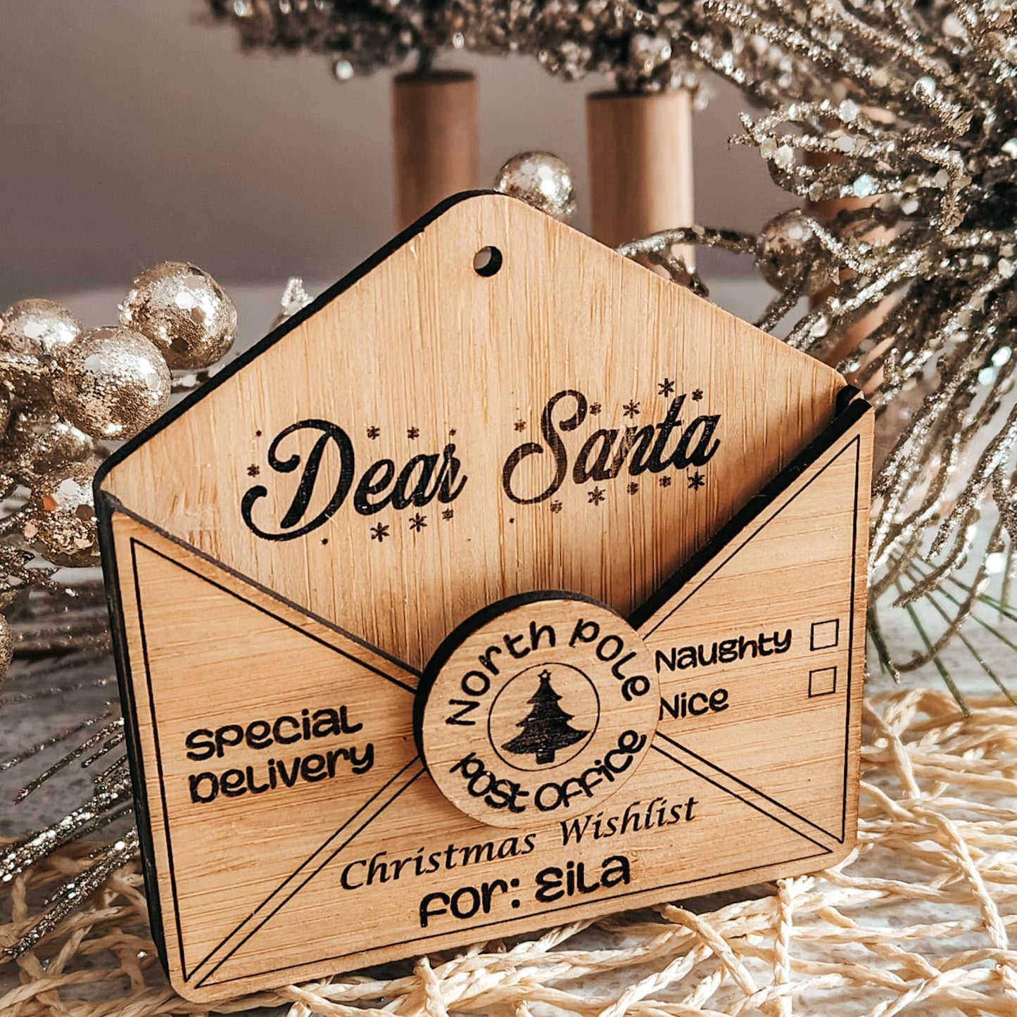 Christmas Tree Ornament - Letter to Santa