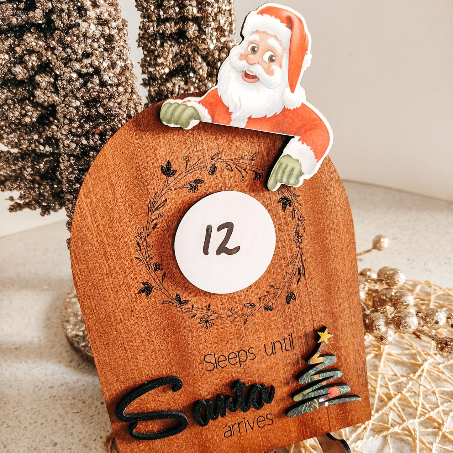 Christmas Countdown Plaque