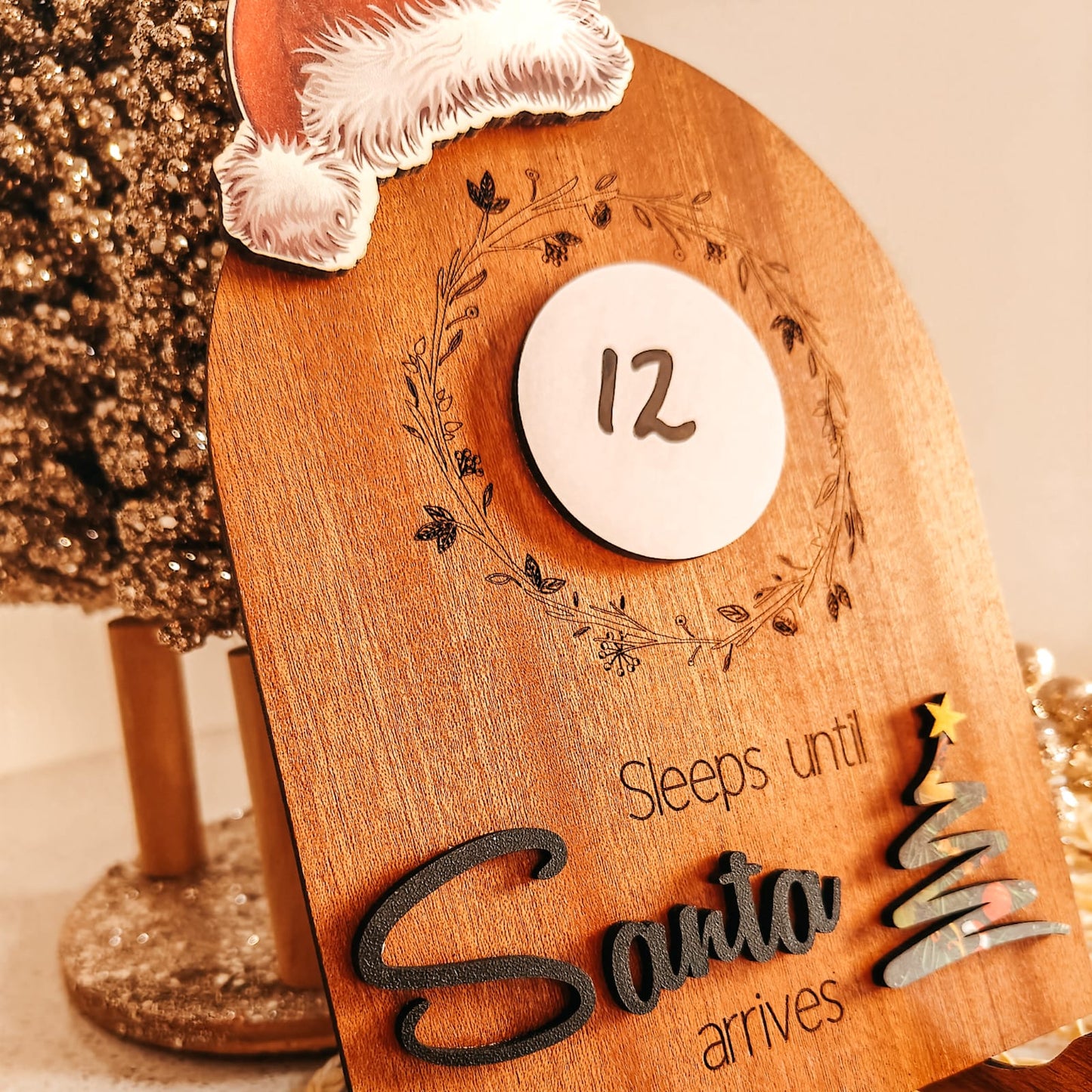 Christmas Countdown Plaque