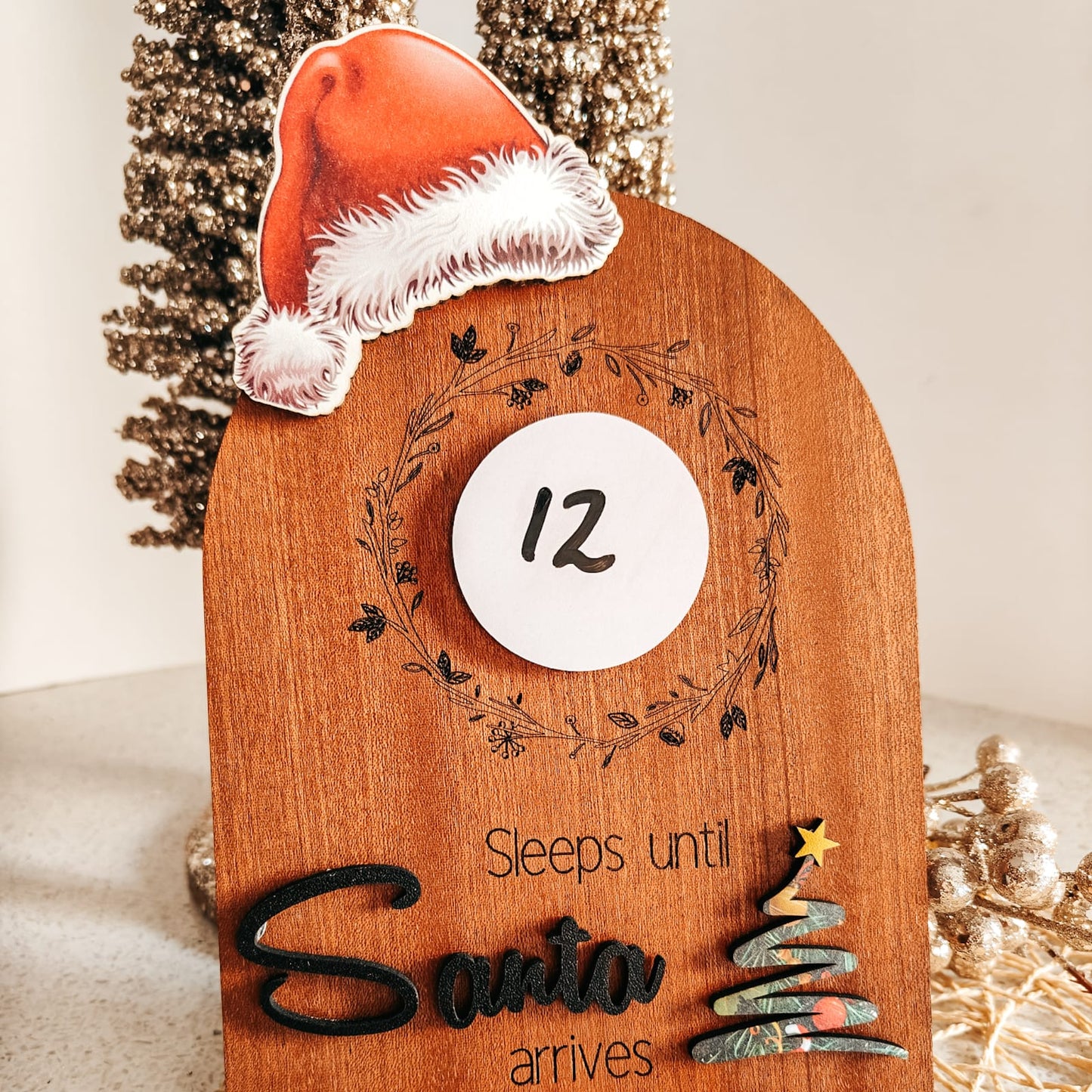 Christmas Countdown Plaque