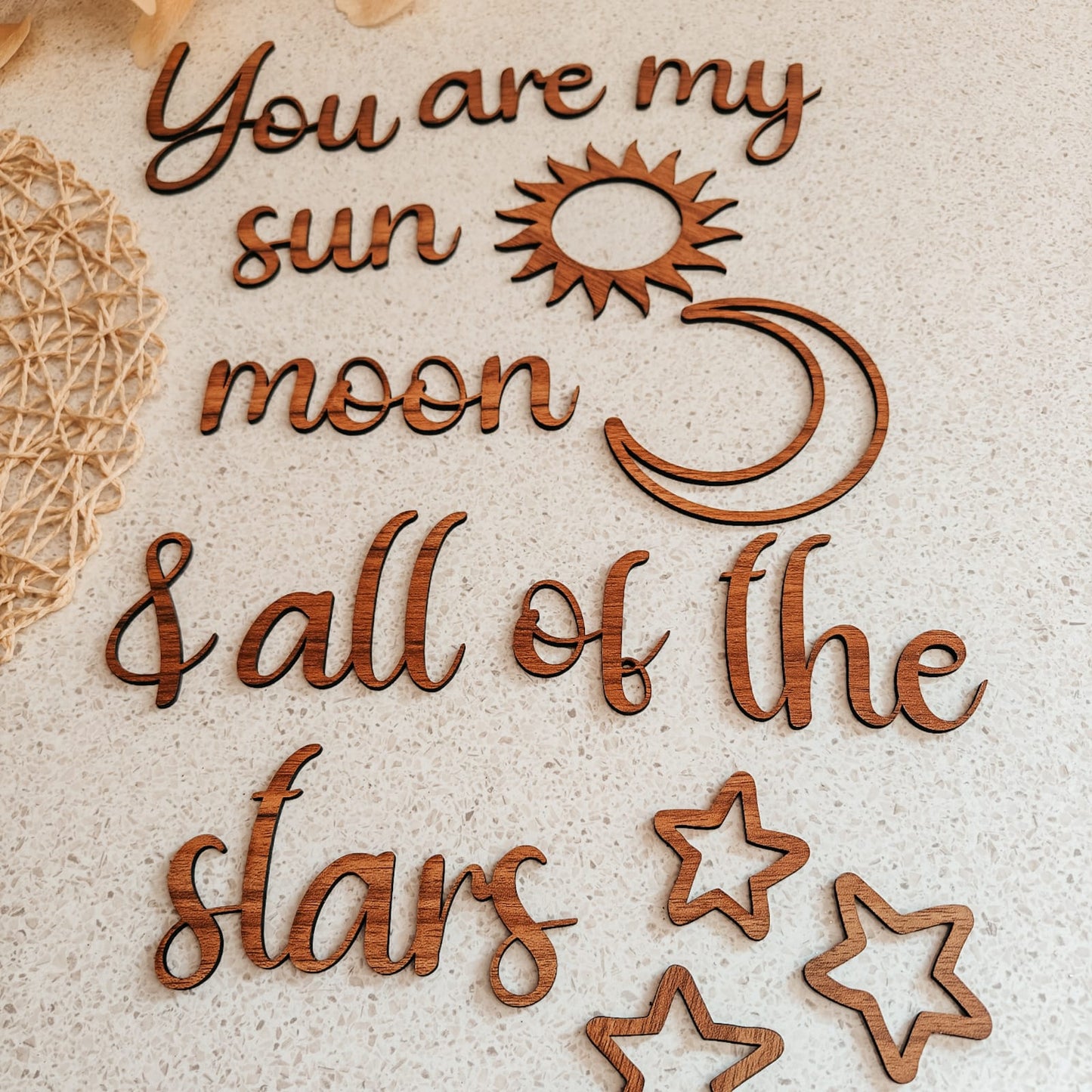 Wall Scripts - You are the Sun, Moon & all of my Stars