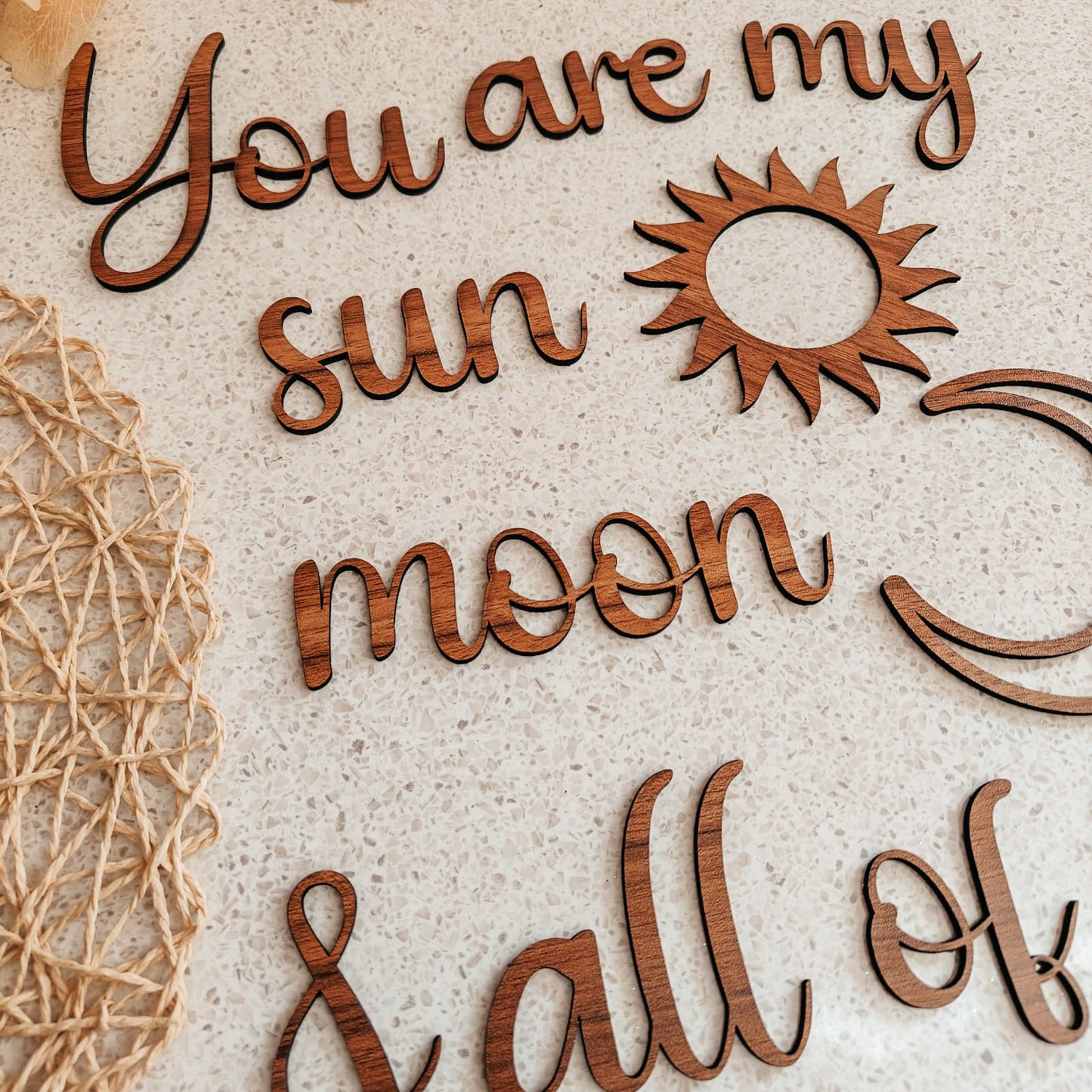 Wall Scripts - You are the Sun, Moon & all of my Stars