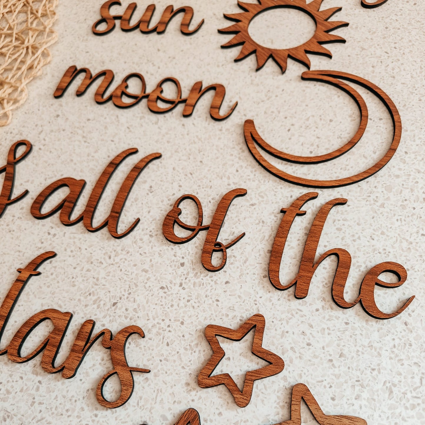 Wall Scripts - You are the Sun, Moon & all of my Stars