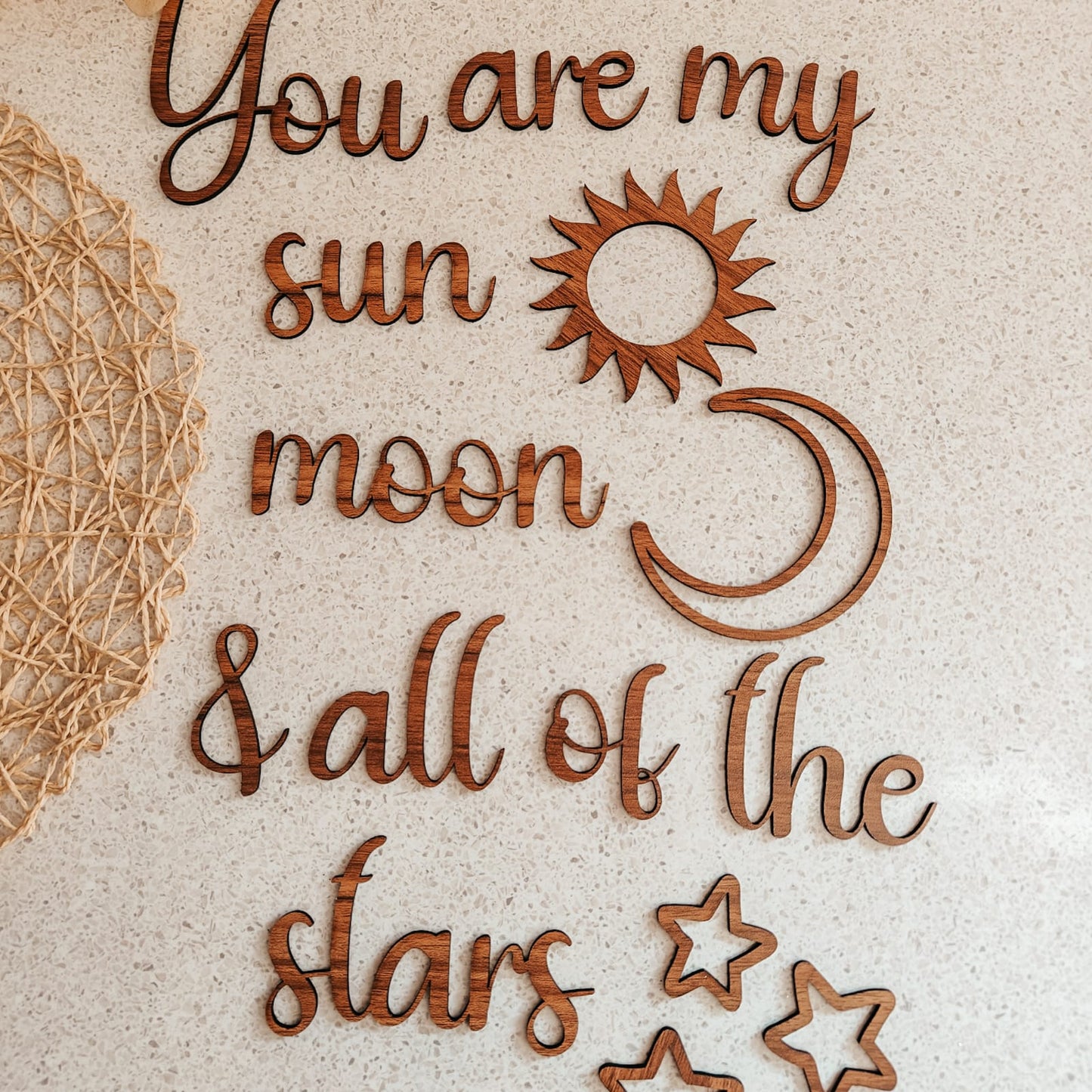 Wall Scripts - You are the Sun, Moon & all of my Stars