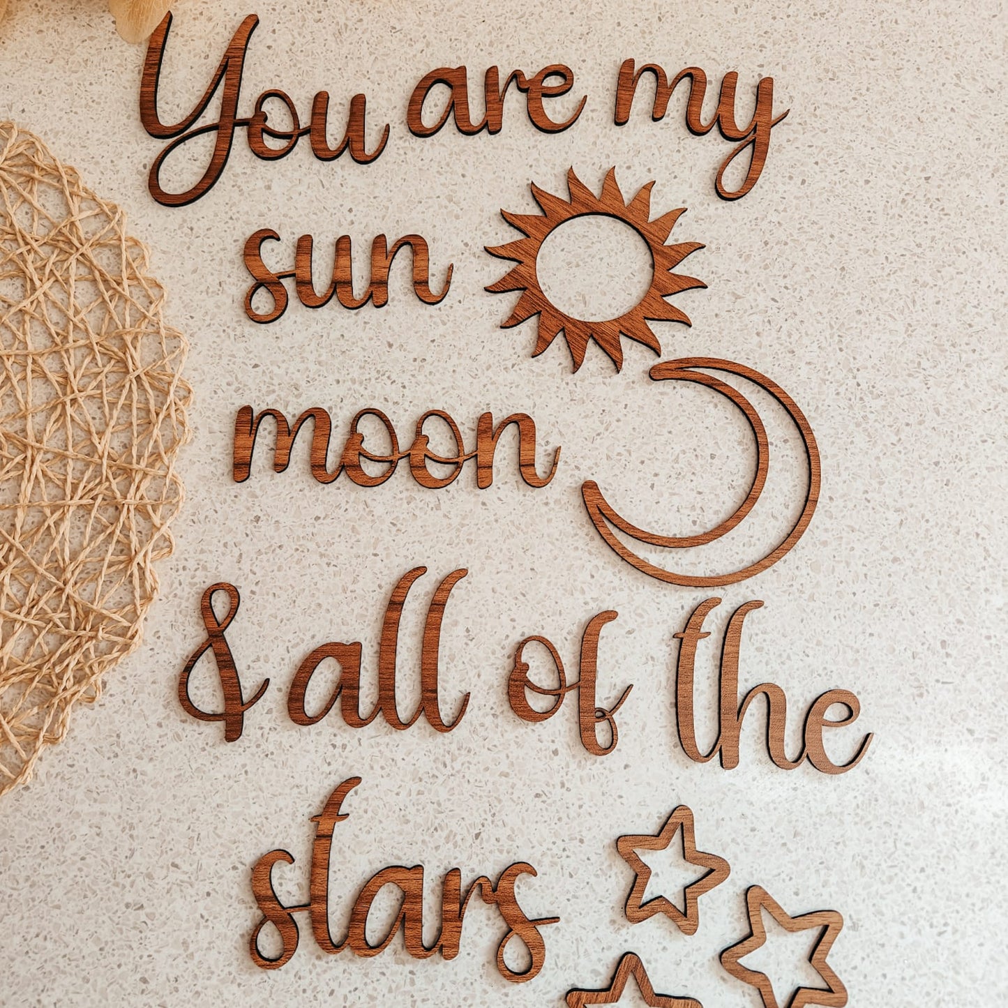 Wall Scripts - You are the Sun, Moon & all of my Stars