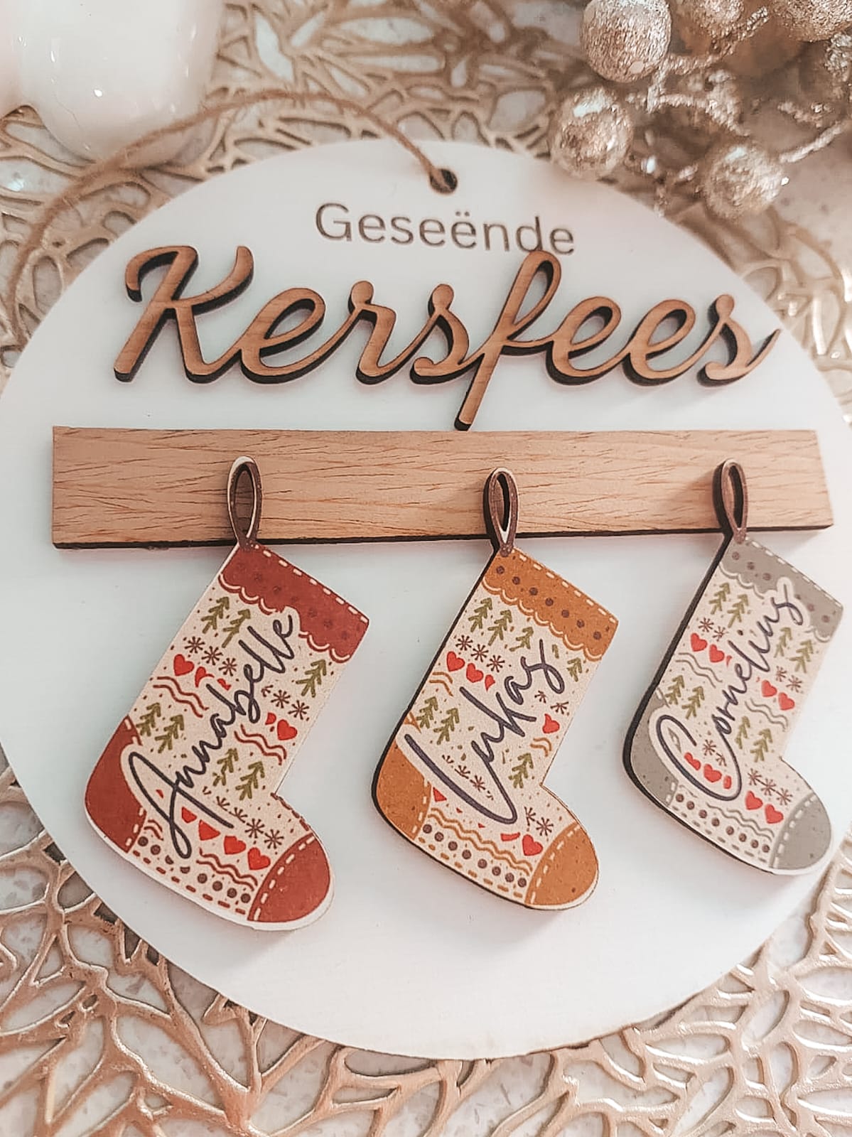 Christmas Tree Stocking Ornament