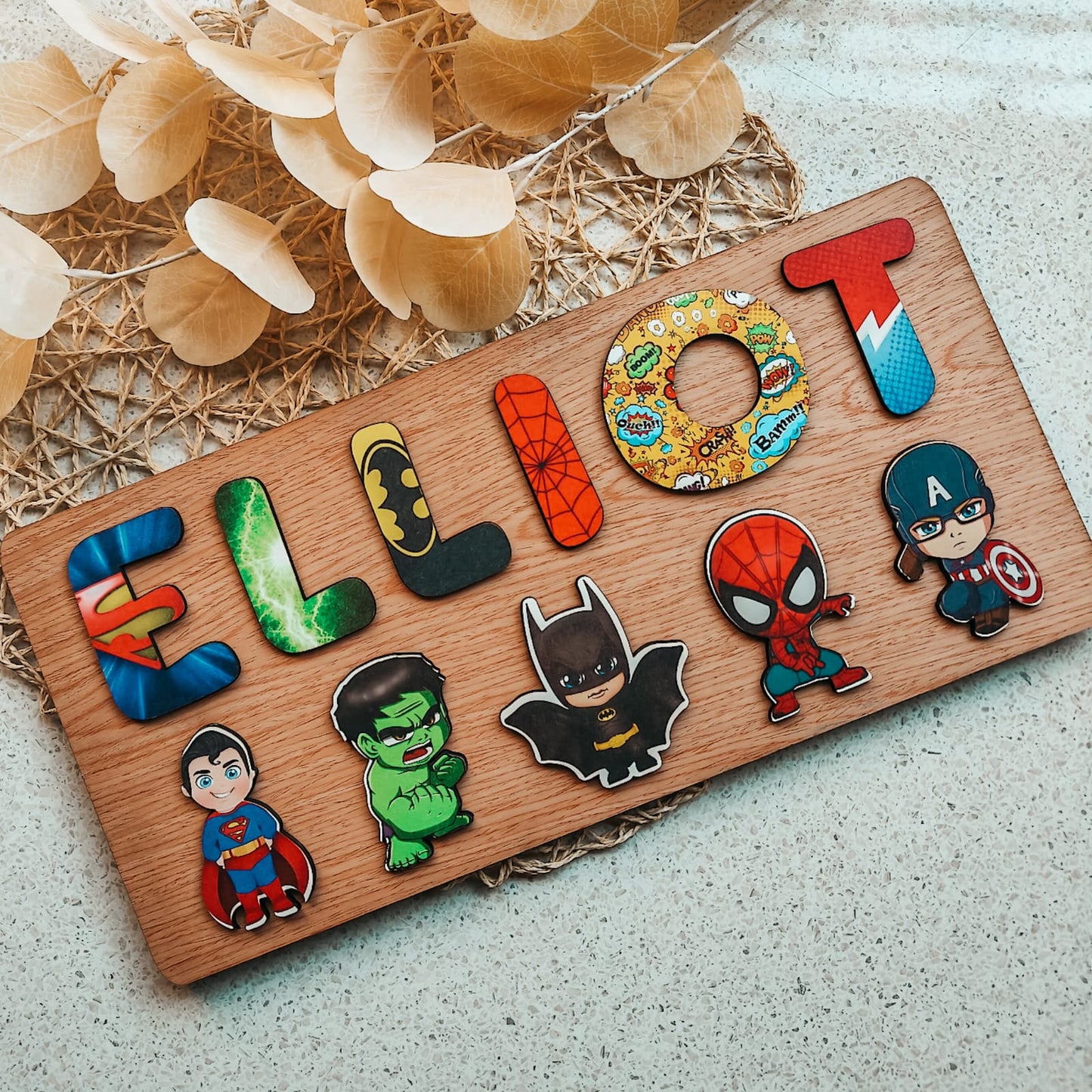 Puzzles - Superhero Theme 2 rows