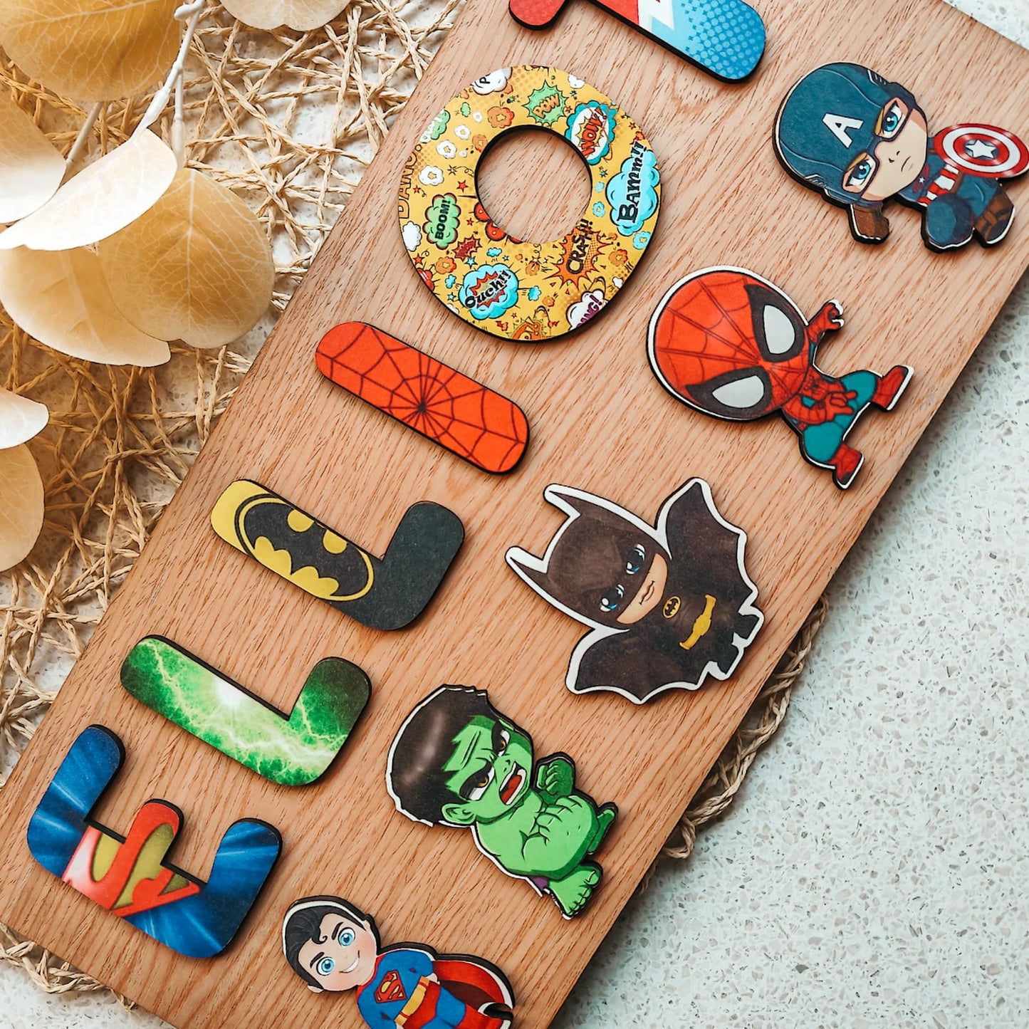 Puzzles - Superhero Theme 2 rows