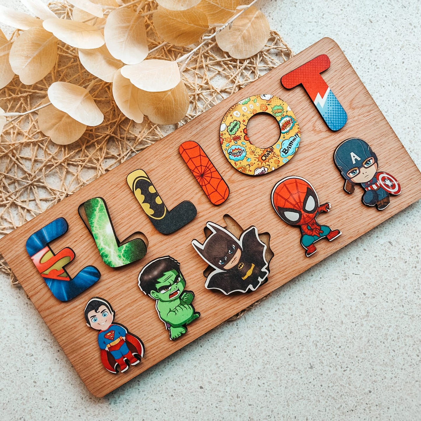 Puzzles - Superhero Theme 2 rows