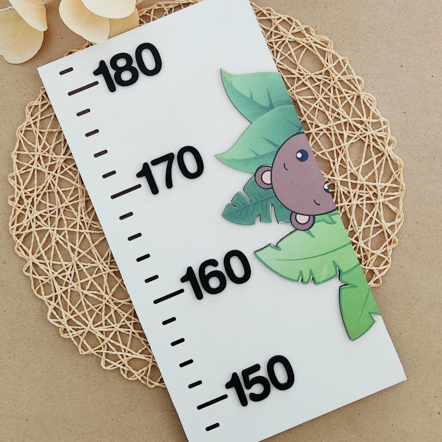 Growth Chart - Safari Animals