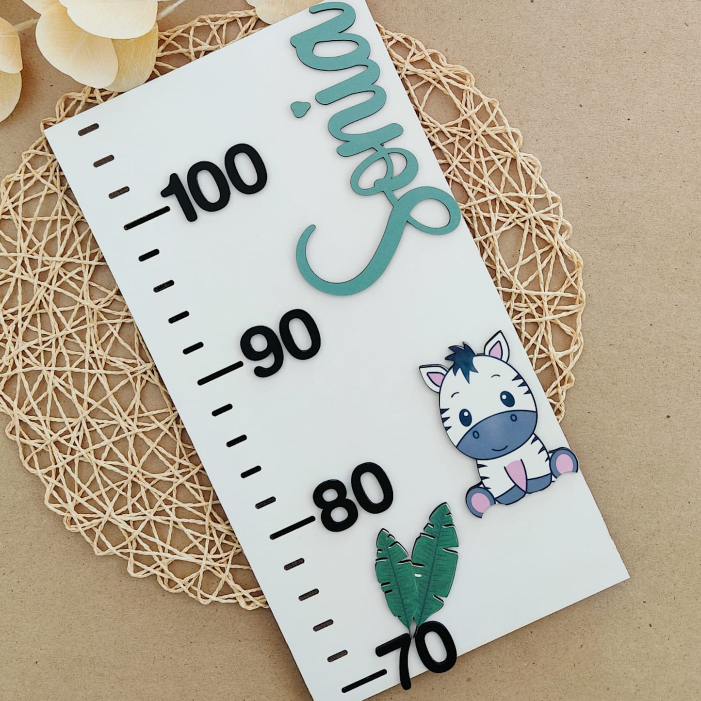 Growth Chart - Safari Animals