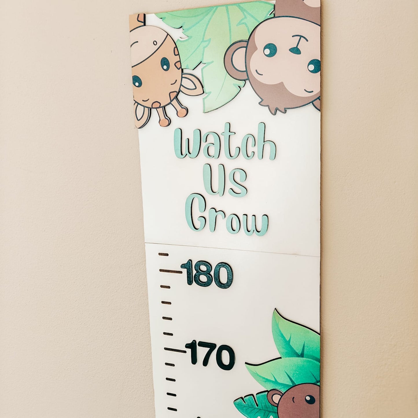 Growth Chart - Safari Animals