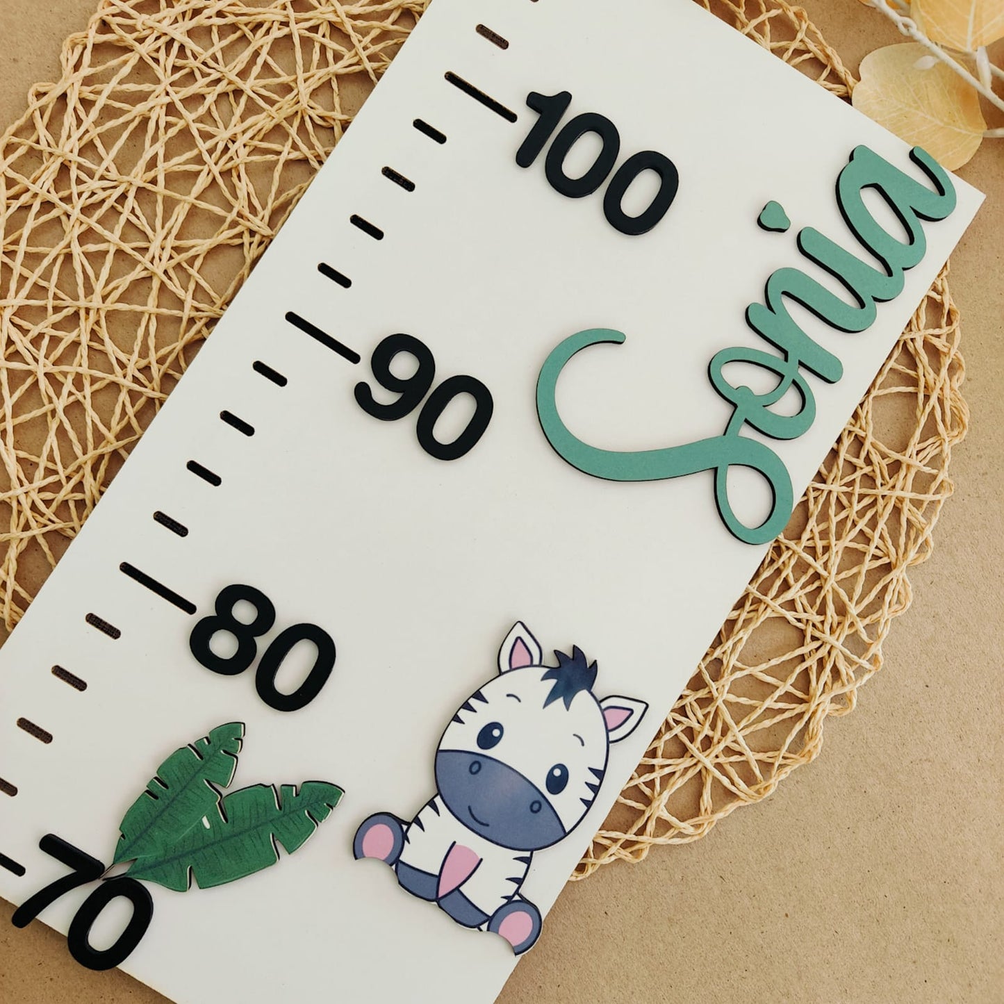 Growth Chart - Safari Animals