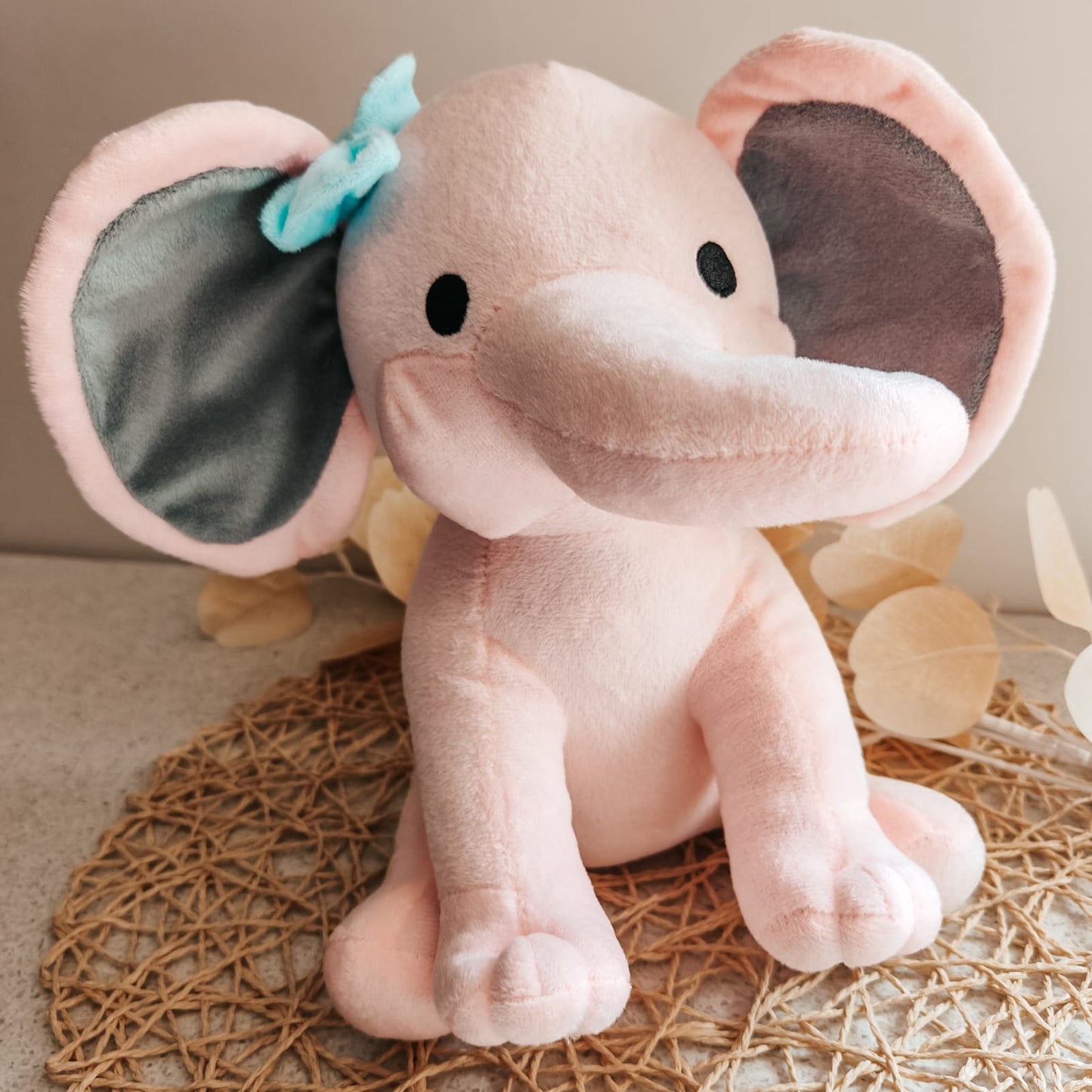 Birth Stat Announcement - Plush Elephant