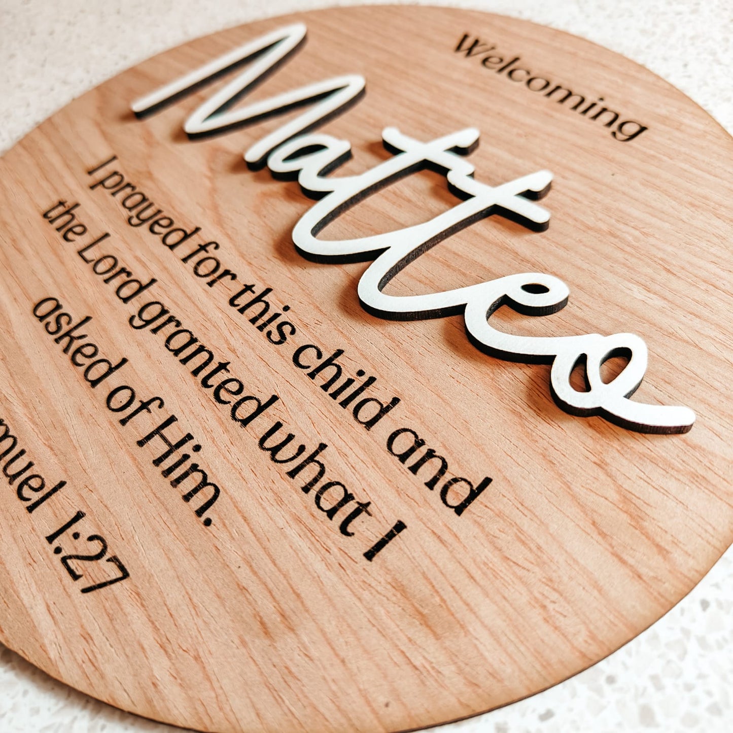 Divine Blessings Birth Plaque: A Testament to New Life