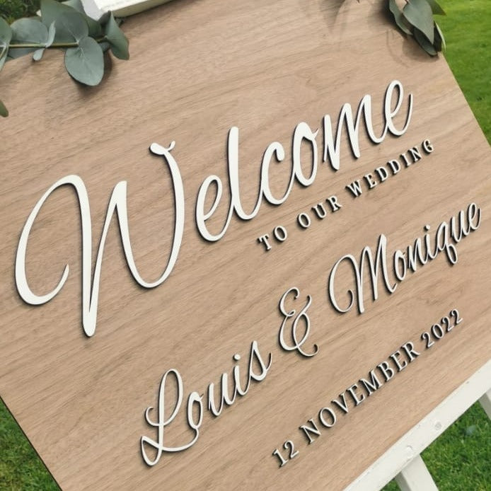 Welcome Wedding Board - Jizania 