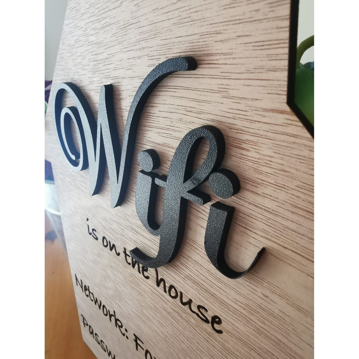 WiFi wooden Sign